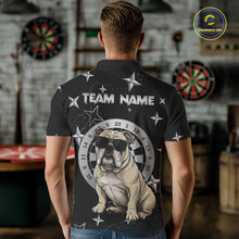 Load image into Gallery viewer, Personalized Funny Bulldog Darts Shirt For Men Custom Star Pattern Dart Jersey Team Polo &amp; 1/4 Zip TDM5554