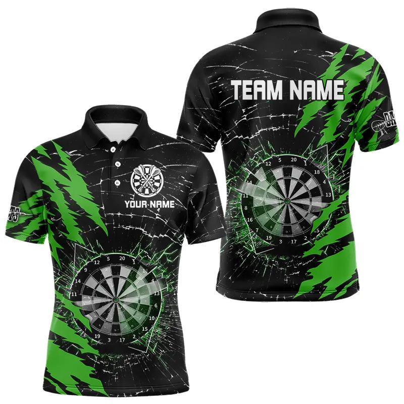 Black And Purple Darts Board Break Glass Custom Dart Shirts For Men, Darts Team Shirts Dart Jerseys TDM3495