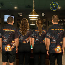 Load image into Gallery viewer, Custom Fire 8 Ball &amp; 9 Ball Pool Eagle Billiard Shirt For Men, Billiard Team Jersey Polo &amp; 1/4 Zip TDM6409
