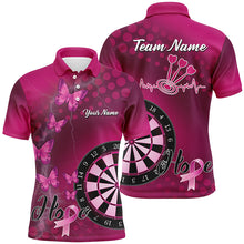 Load image into Gallery viewer, Pink Darts Board Breast Cancer Awareness Custom Darts Shirts For Men, Pink Darts Team Jerseys TDM1690