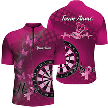 Load image into Gallery viewer, Pink Darts Board Breast Cancer Awareness Custom Darts Shirts For Men, Pink Darts Team Jerseys TDM1690