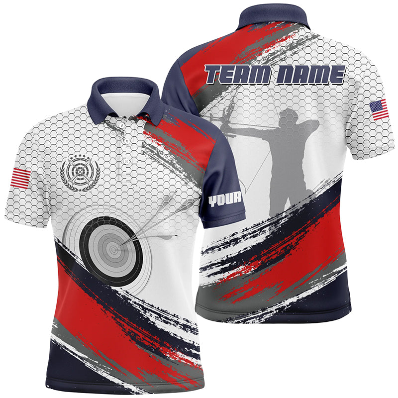 Personalized Archery Jersey 3D Target Full Printing Men Polo Shirts Custom Archery Player Shirts TDM0436