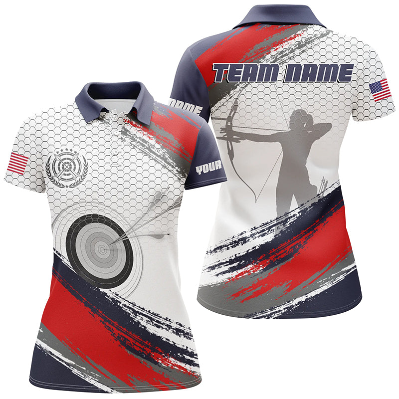 Personalized Archery Jersey 3D Target Full Printing Women Polo Shirts Custom Archery Player Shirts TDM0436
