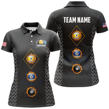Load image into Gallery viewer, Personalized Billiard 8 Ball 9 Ball &amp; 10 Ball Shirts For Women, Unique Team Jerseys Billiard Shirts TDM1711