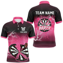 Load image into Gallery viewer, Funny Pink Crack Dartboard Thunder Lightning 3D Printed Custom Men Darts Shirts Darts Team Jerseys TDM1924