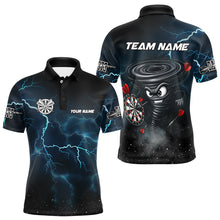 Load image into Gallery viewer, Personalized Thunder Lightning Tornado Custom Funny Dart Shirts For Men, Cool Dart Team Jerseys TDM3109