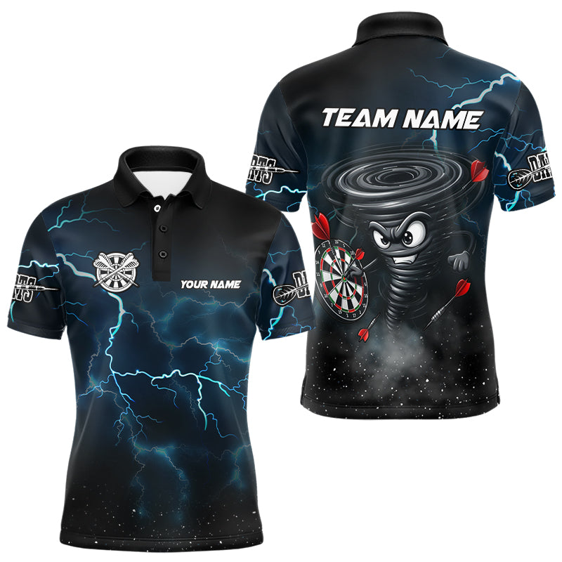 Personalized Thunder Lightning Tornado Custom Funny Dart Shirts For Men, Cool Dart Team Jerseys TDM3109