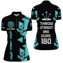 Load image into Gallery viewer, Darts Throw Straight And Score 180 Funny Dart Shirts For Women Custom Dart Saying Shirts Dart Jerseys TDM2882