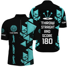 Load image into Gallery viewer, Darts Throw Straight And Score 180 Funny Dart Shirts For Men Custom Dart Saying Shirts Dart Jerseys TDM2882