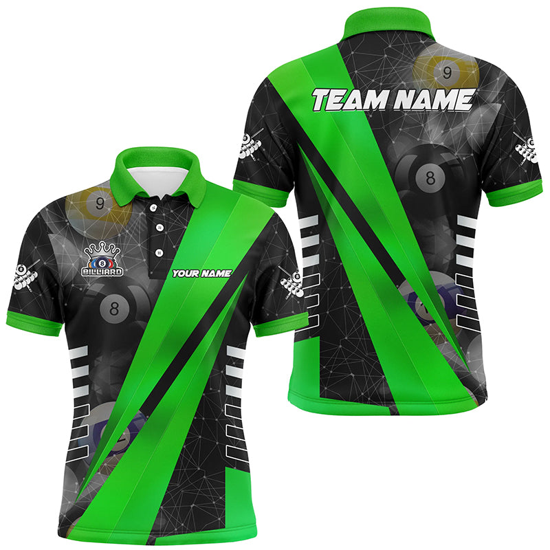 Best Custom Billiard Jerseys Uniform For Men, Personalized Tournament Billiard Shirts |Green TDM2140