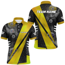 Load image into Gallery viewer, Best Custom Billiard Jerseys Uniform For Men, Personalized Tournament Billiard Shirts |Yellow TDM2144