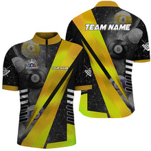 Load image into Gallery viewer, Best Custom Billiard Jerseys Uniform For Men, Personalized Tournament Billiard Shirts |Yellow TDM2144