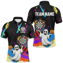 Load image into Gallery viewer, Colorful Dartboard Funny Ghost Custom Halloween Darts Shirts For Men Best Halloween Darts Gifts TDM2655