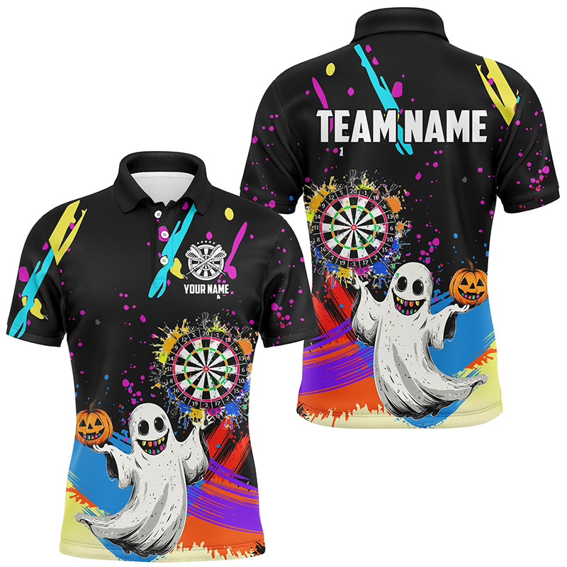 Colorful Dartboard Funny Ghost Custom Halloween Darts Shirts For Men Best Halloween Darts Gifts TDM2655