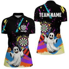 Load image into Gallery viewer, Colorful Dartboard Funny Ghost Custom Halloween Darts Shirts For Women Best Halloween Darts Gifts TDM2655