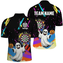 Load image into Gallery viewer, Colorful Dartboard Funny Ghost Custom Halloween Darts Shirts For Men Best Halloween Darts Gifts TDM2655