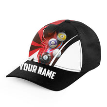 Load image into Gallery viewer, Personalized Name Billiard Hats For Pool Player Custom 3D Printed Billiard Baseball Cap |Red TDM2888