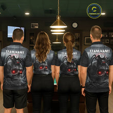 Load image into Gallery viewer, Personalized Spider 8 Ball Pool Skull Billiard Shirt For Men, Billiard Team Jersey Polo &amp; 1/4 Zip TDM5640