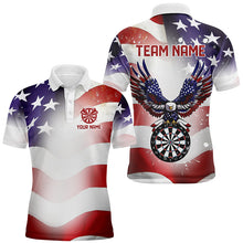 Load image into Gallery viewer, Personalized American Flag Eagle Darts Shirts For Men Custom Pride Patriotic Dart Jerseys TDM2665