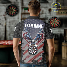 Load image into Gallery viewer, Personalized American Flag Eagle Darts Shirt For Men Custom Patriotic Darts Team Jersey Team  TDM5149