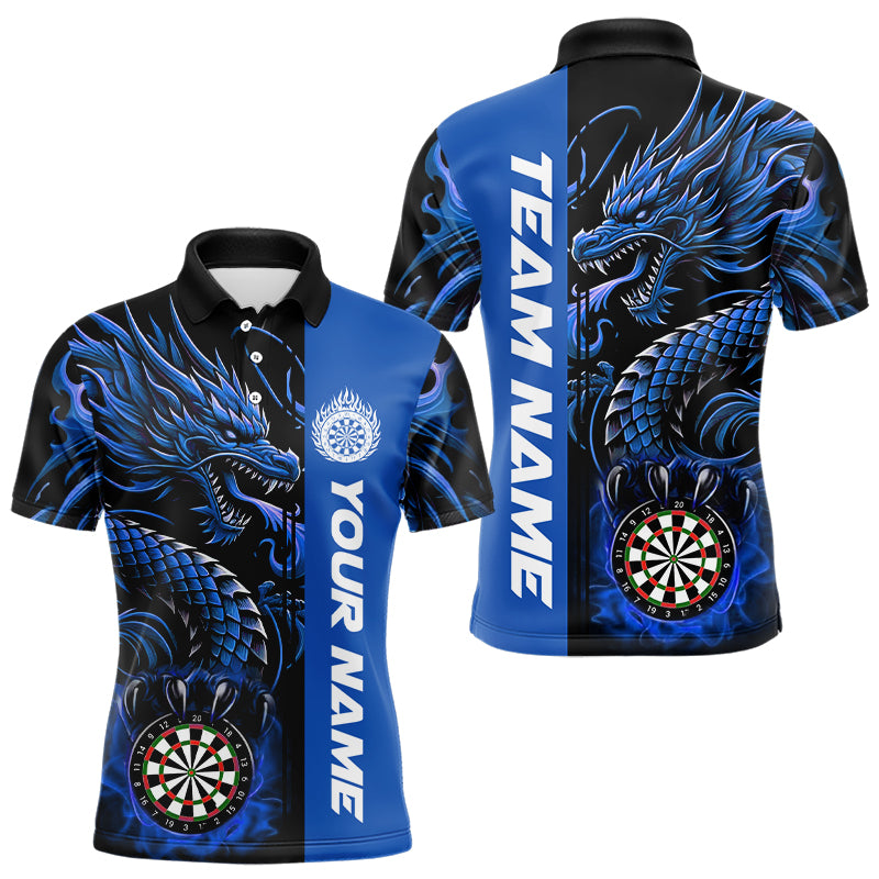 Custom Dragon Dart Shirts For Men, Personalized 3D Dart League Uniform Best Dart Jerseys |Red TDM3137