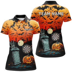 Halloween Spook Night Custom Darts Shirts For Women, Funny Scary Darts Halloween Gifts TDM2666