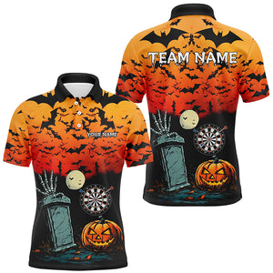 Halloween Spook Night Custom Darts Shirts For Men, Funny Scary Darts Halloween Gifts TDM2666