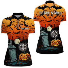 Load image into Gallery viewer, Halloween Spook Night Custom Darts Shirts For Women, Funny Scary Darts Halloween Gifts TDM2666