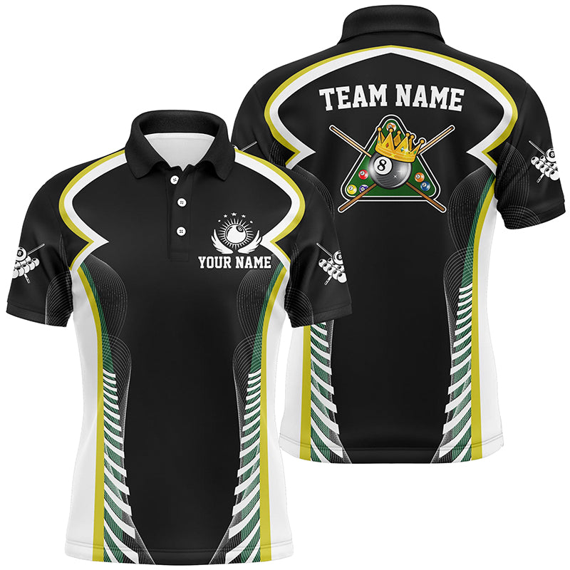 Personalized Billiard 8 Ball Pool Polo Shirts For Men Custom Billiard Apparel Clothing For Player TDM0685