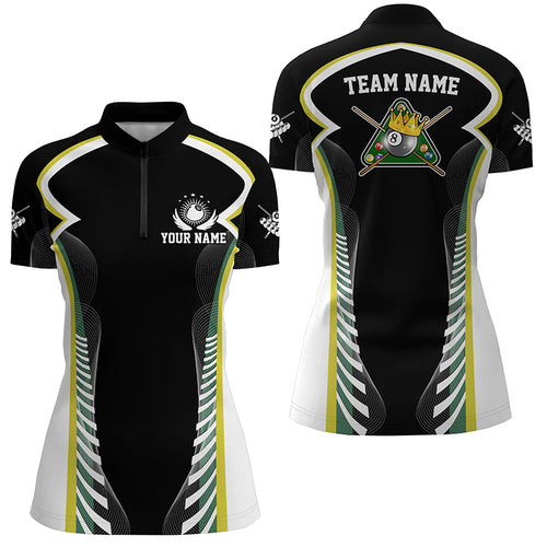 Personalized Billiard 8 Ball Pool Women Polo Shirts Best Custom Billiard Apparel Clothing  TDM0685