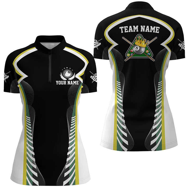 Personalized Billiard 8 Ball Pool Women Polo Shirts Best Custom Billiard Apparel Clothing  TDM0685