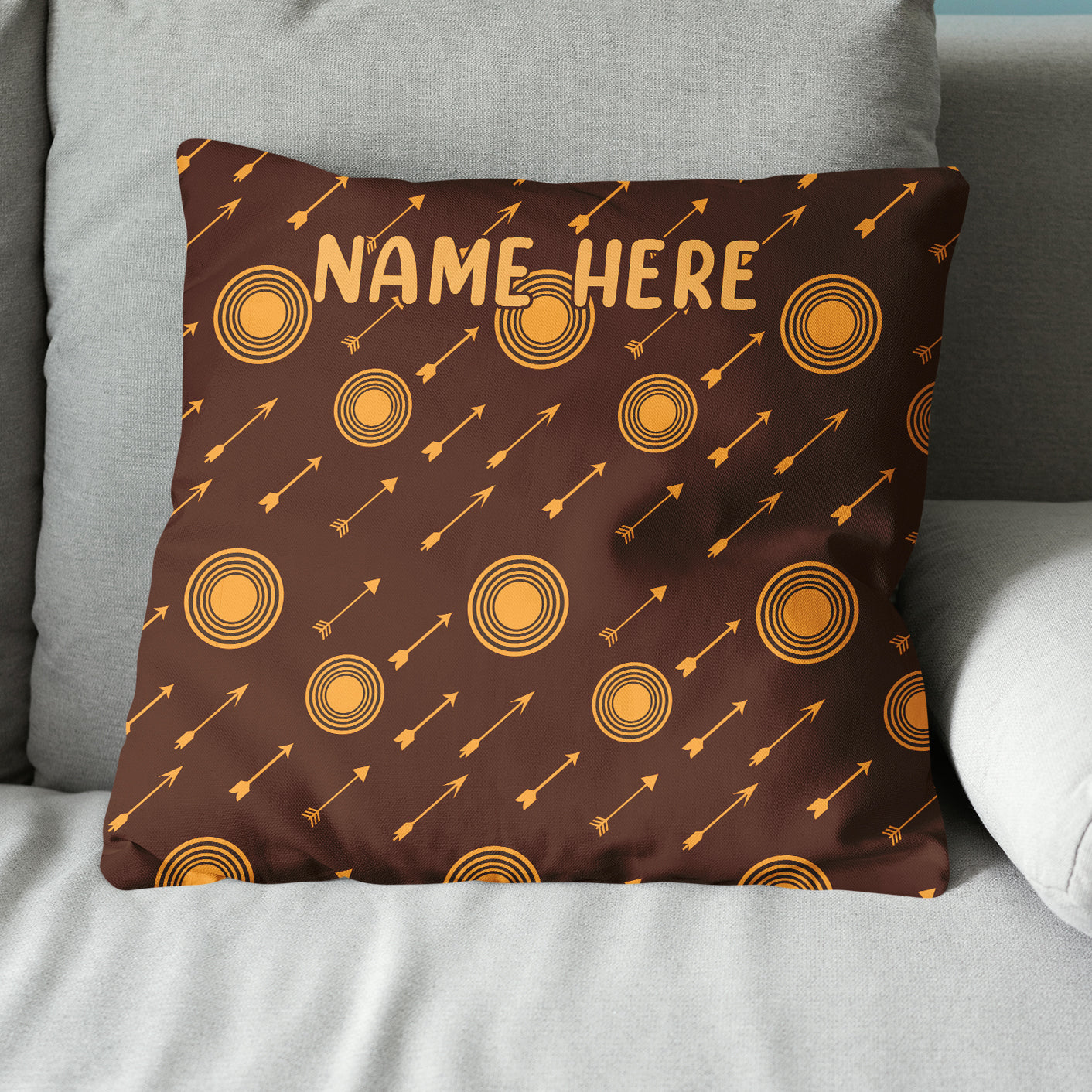 Personalized Archery Arrows Pattern Pillow Best Custom Pillow For Archer TDM0870