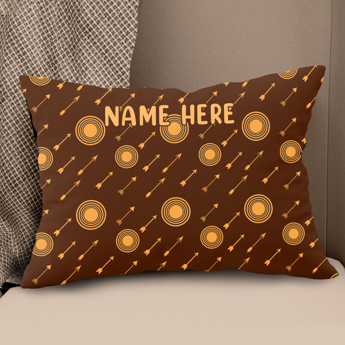 Personalized Archery Arrows Pattern Pillow Best Custom Pillow For Archer TDM0870