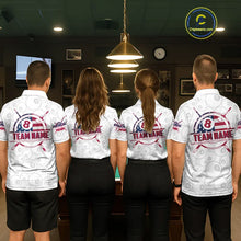 Load image into Gallery viewer, American Flag 8 Ball Billiard Jersey For Women Custom Patriotic Billiard Shirt Team Polo &amp; 1/4 Zip TDM5383