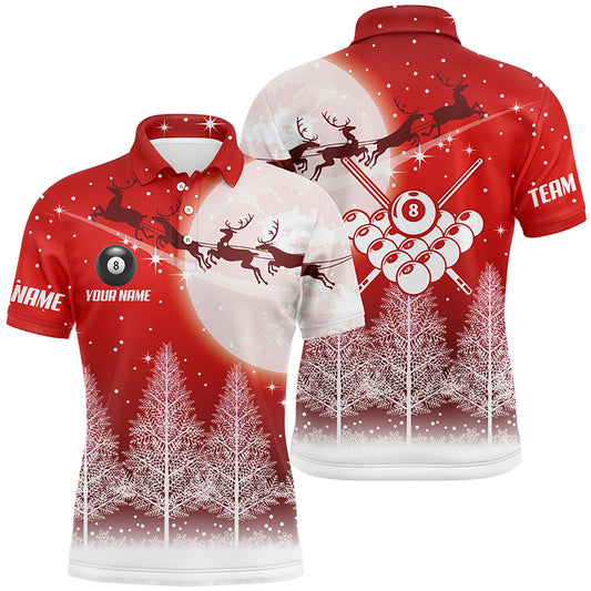 Personalized Billiard Funny Christmas Shirts For Men Custom Best Christmas Gifts For Billiard Lover TDM0499