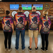 Load image into Gallery viewer, Personalized Colorful Panther Darts Shirt For Men Custom Darts Team Jersey Polo &amp; Quarter Zip TDM5670