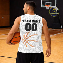 Load image into Gallery viewer, Personalized White Basketball Shirt Custom Name And Number Basketball Team Jersey Player Outfit TDM5674