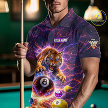 Load image into Gallery viewer, Colorful Billiard Balls Tiger Pool Shirt For Men Custom Thunder Lighting Billiard Team Jersey TDM5685