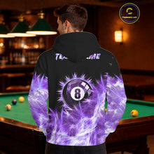 Load image into Gallery viewer, Purple Icy Light 8 Ball Pool Hoodie For Men And Women Custom Billiard Hoodie Team Jersey TDM5690