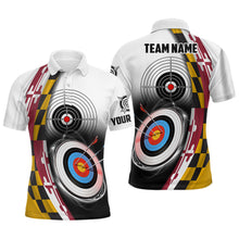 Load image into Gallery viewer, Personalized Maryland Flag 3D Target Archery Shirts For Men Custom Patriotic Archery Team Jerseys TDM1798