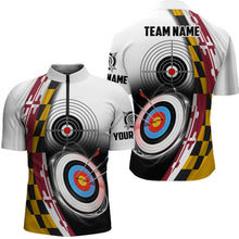 Load image into Gallery viewer, Personalized Maryland Flag 3D Target Archery Shirts For Men Custom Patriotic Archery Team Jerseys TDM1798