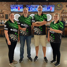 Load image into Gallery viewer, Personalized US Flag St Patrick Day Dart Shirts For Men Custom Luckiest Shamrock Darts Jerseys TDM5709