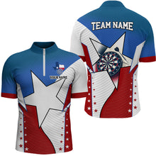 Load image into Gallery viewer, Personalized Texas Flag Darts Shirts For Men Custom Name Patriotic Texas Darts Jerseys Apparel TDM2212