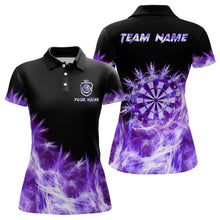 Load image into Gallery viewer, Icy Purple Light Womens Darts Polo &amp; Quarter Zip Shirts Custom Dart Shirts For Team Darts Jerseys TDM2977