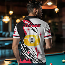 Load image into Gallery viewer, Personalized Billiard 8 Ball &amp; 9 Ball Pool Shirts For Men Custom Billiard Team Jerseys | Red TDM3431