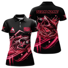 Load image into Gallery viewer, Red 8 Ball Pool Billiard Shark Polo &amp; Quarter Zip For Women Custom Team League Billiard Jersey TDM3731