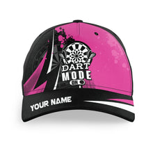 Load image into Gallery viewer, Personalized Pink Darts Mode On Baseball Darts Hats Custom Darts Caps For Player, Best Darts Gifts TDM1624