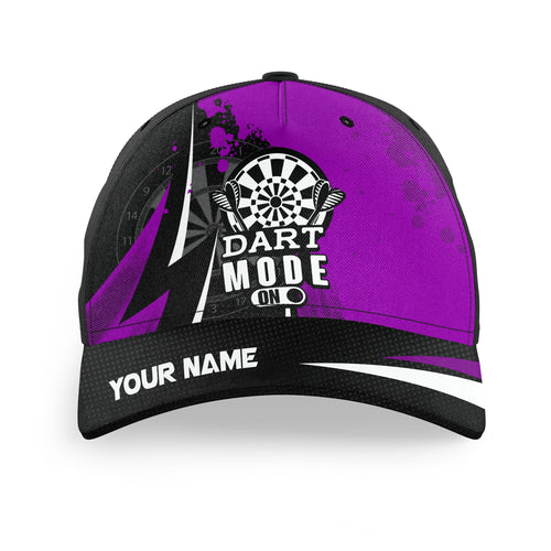Personalized Purple Darts Mode On Baseball Darts Hats Custom Darts Caps For Player, Best Darts Gifts TDM1623