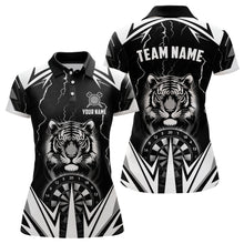 Load image into Gallery viewer, Personalized Tiger 3D Printed Darts Shirts For Women Custom Thunder Lightning Black Darts Jersey TDM2780