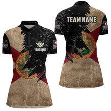 Load image into Gallery viewer, Personalized Retro Florida Flag Billiard Women Pool Shirts Custom Patriotic Billiard Jerseys Uniform TDM2064